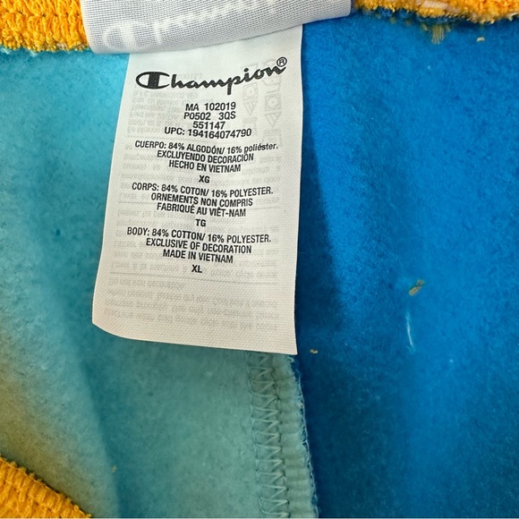 Champion Reverse Weave Color Block Joggers Men’s XL Sweatpants Casual - Picture 9 of 11